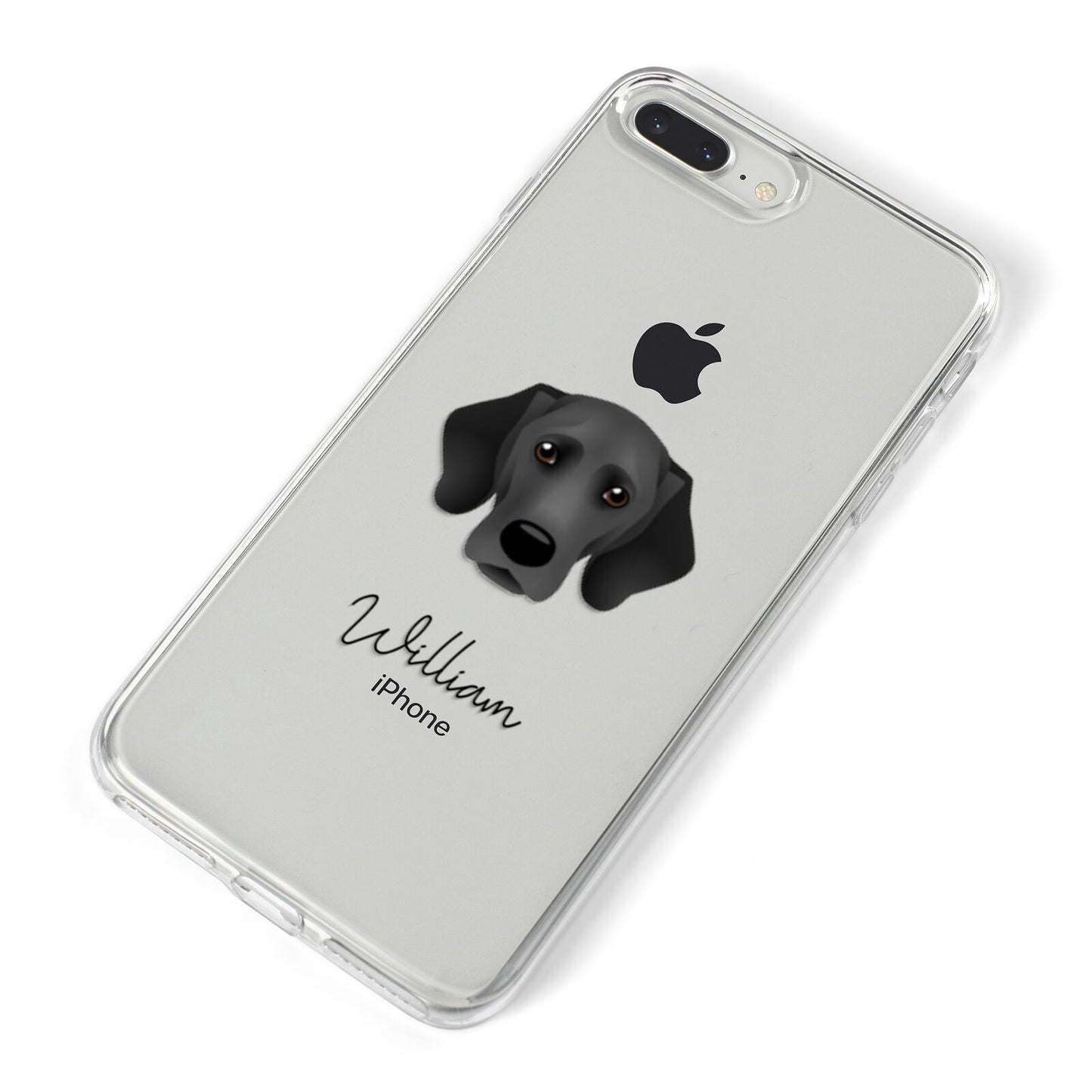 Bassador Personalised iPhone 8 Plus Bumper Case on Silver iPhone Alternative Image