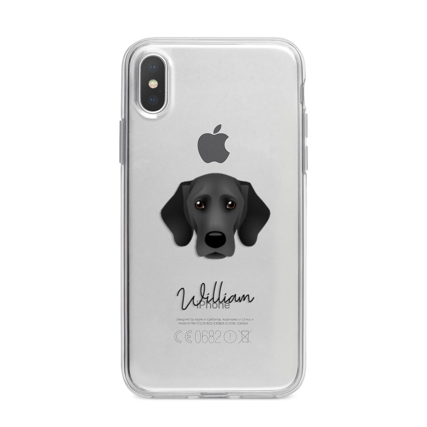 Bassador Personalised iPhone X Bumper Case on Silver iPhone Alternative Image 1