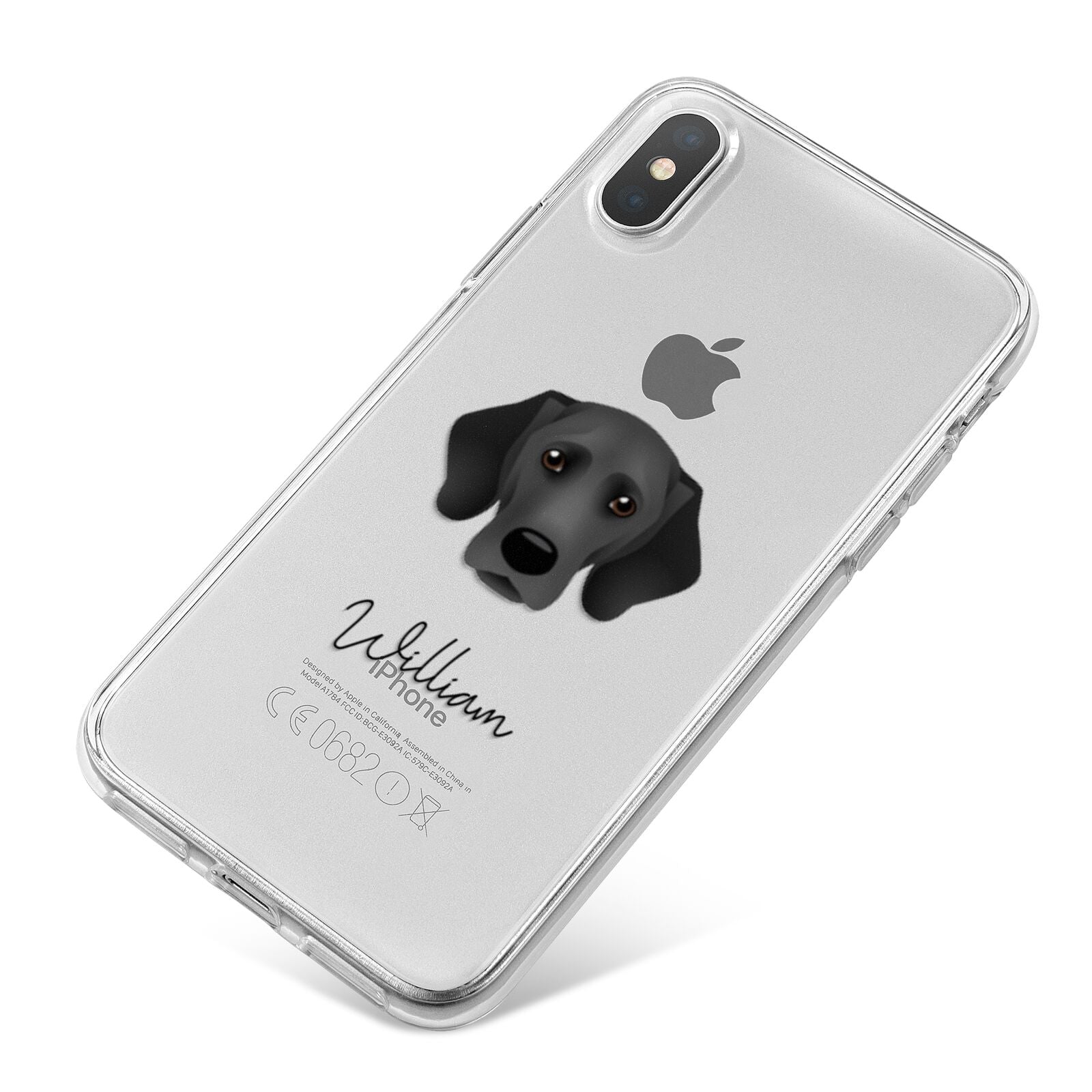 Bassador Personalised iPhone X Bumper Case on Silver iPhone