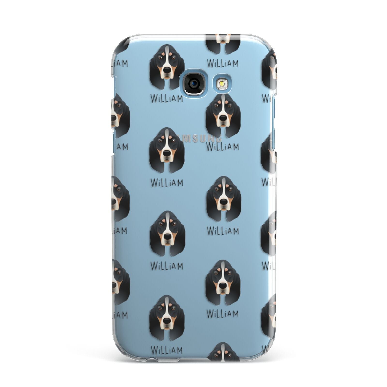 Basset Bleu De Gascogne Icon with Name Samsung Galaxy A7 2017 Case