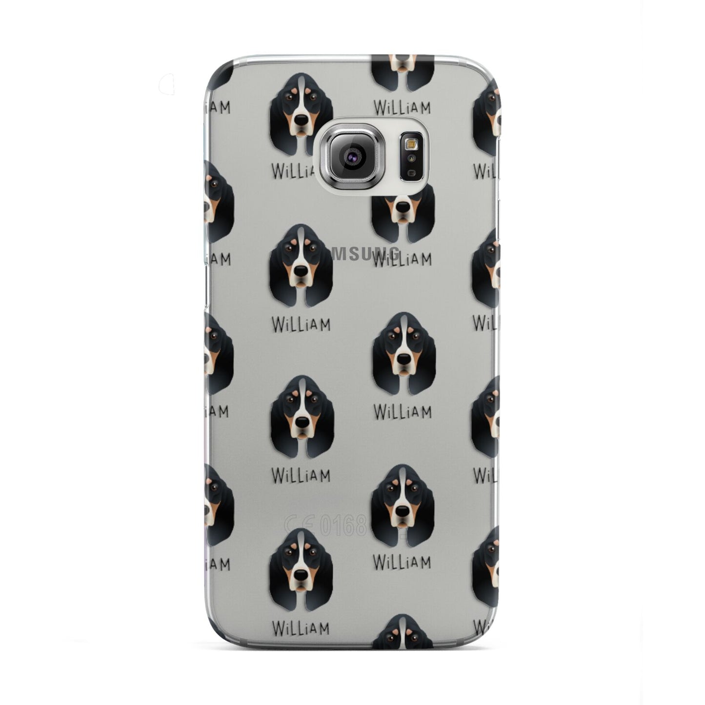 Basset Bleu De Gascogne Icon with Name Samsung Galaxy S6 Edge Case