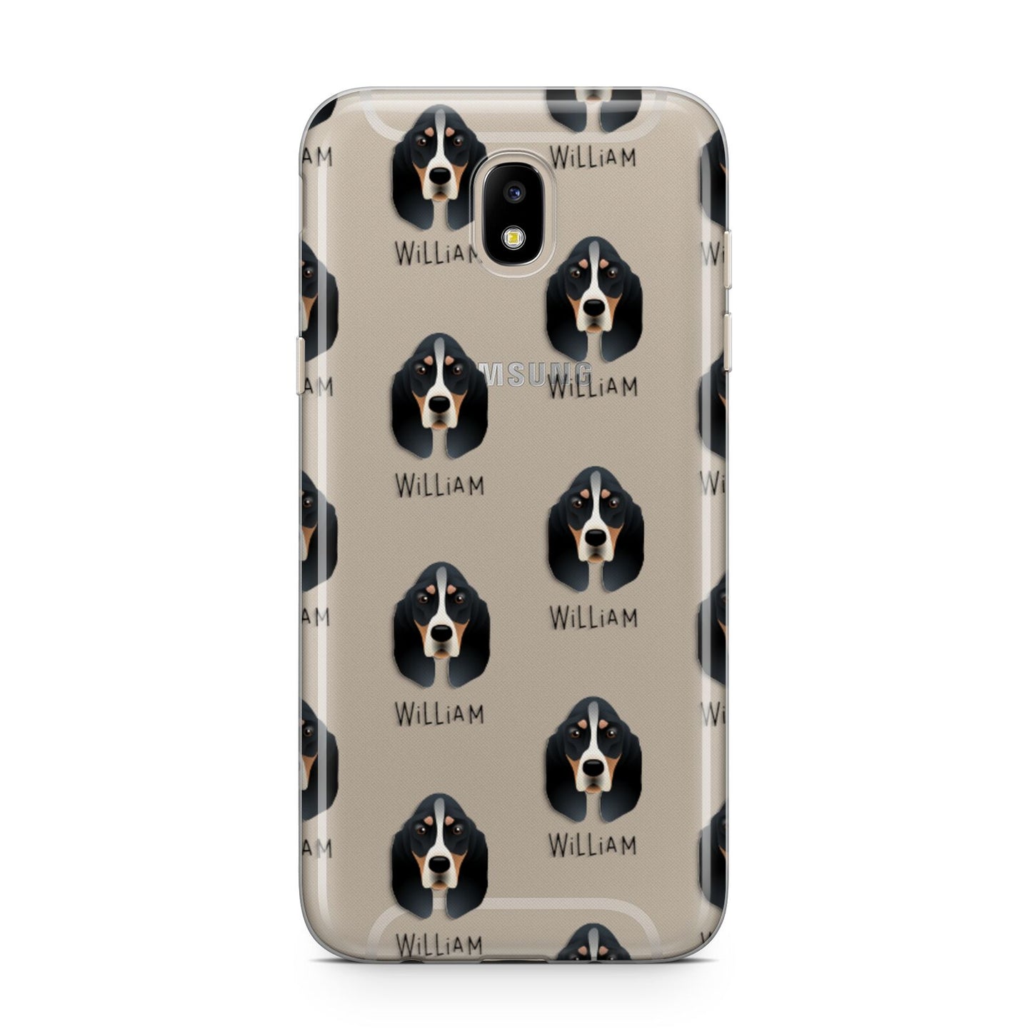 Basset Bleu De Gascogne Icon with Name Samsung J5 2017 Case