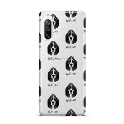 Basset Bleu De Gascogne Icon with Name Sony Xperia 10 III Case