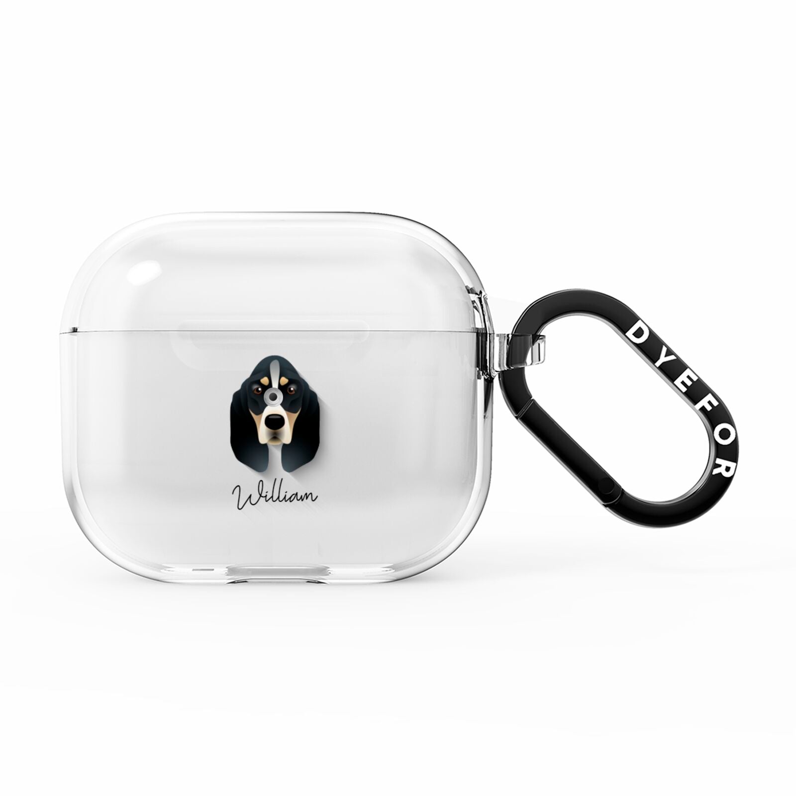 Basset Bleu De Gascogne Personalised AirPods Clear Case 3rd Gen