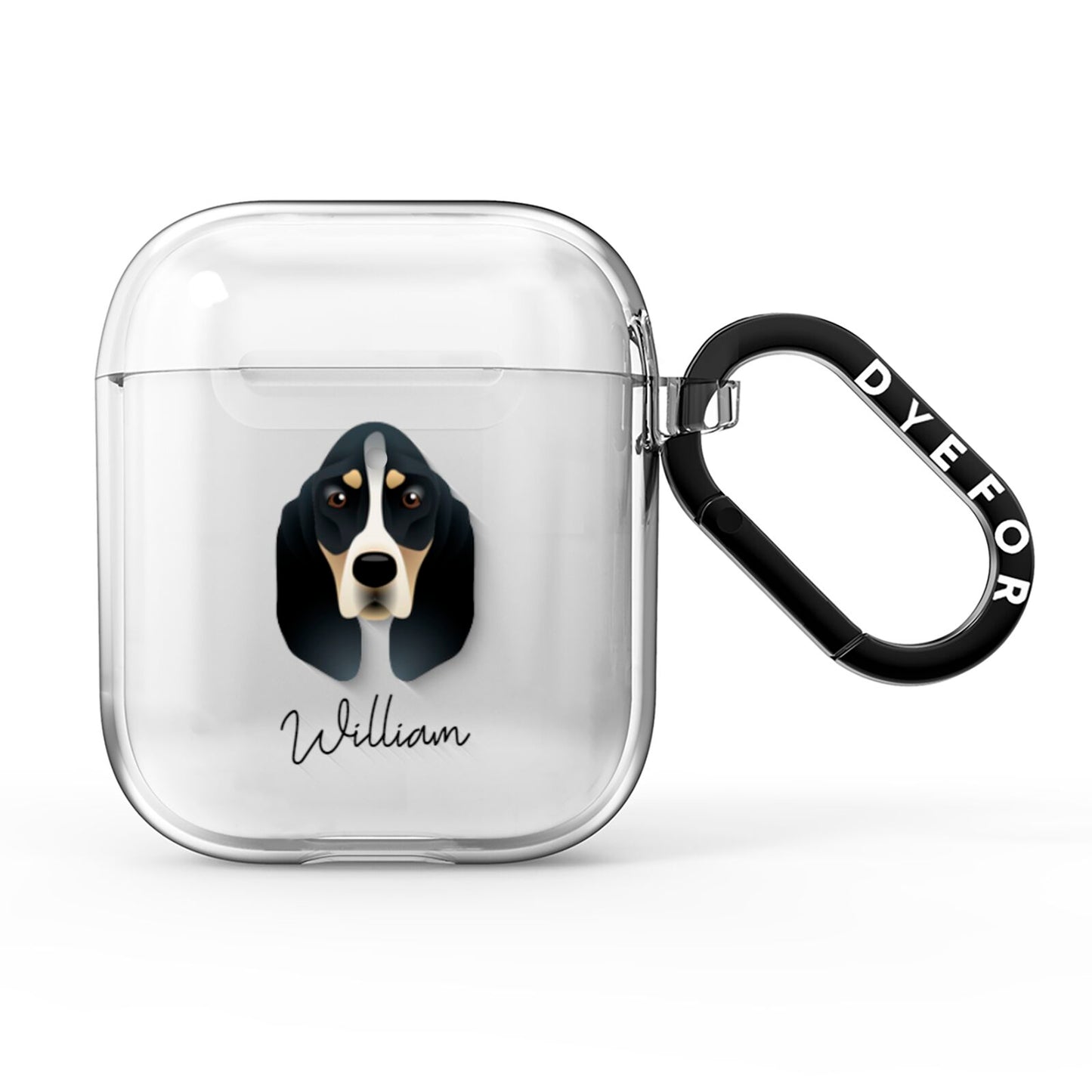 Basset Bleu De Gascogne Personalised AirPods Clear Case