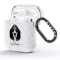 Basset Bleu De Gascogne Personalised AirPods Glitter Case Side Image