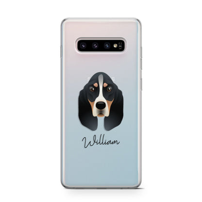 Basset Bleu De Gascogne Personalised Samsung Galaxy S10 Case