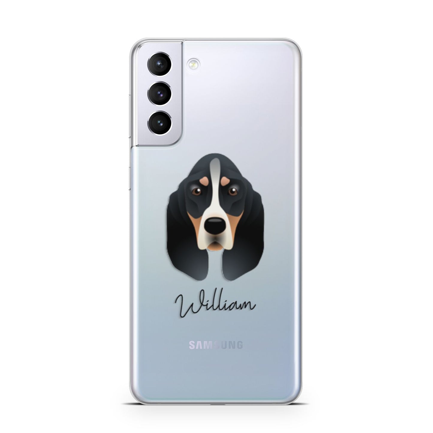 Basset Bleu De Gascogne Personalised Samsung S21 Plus Phone Case