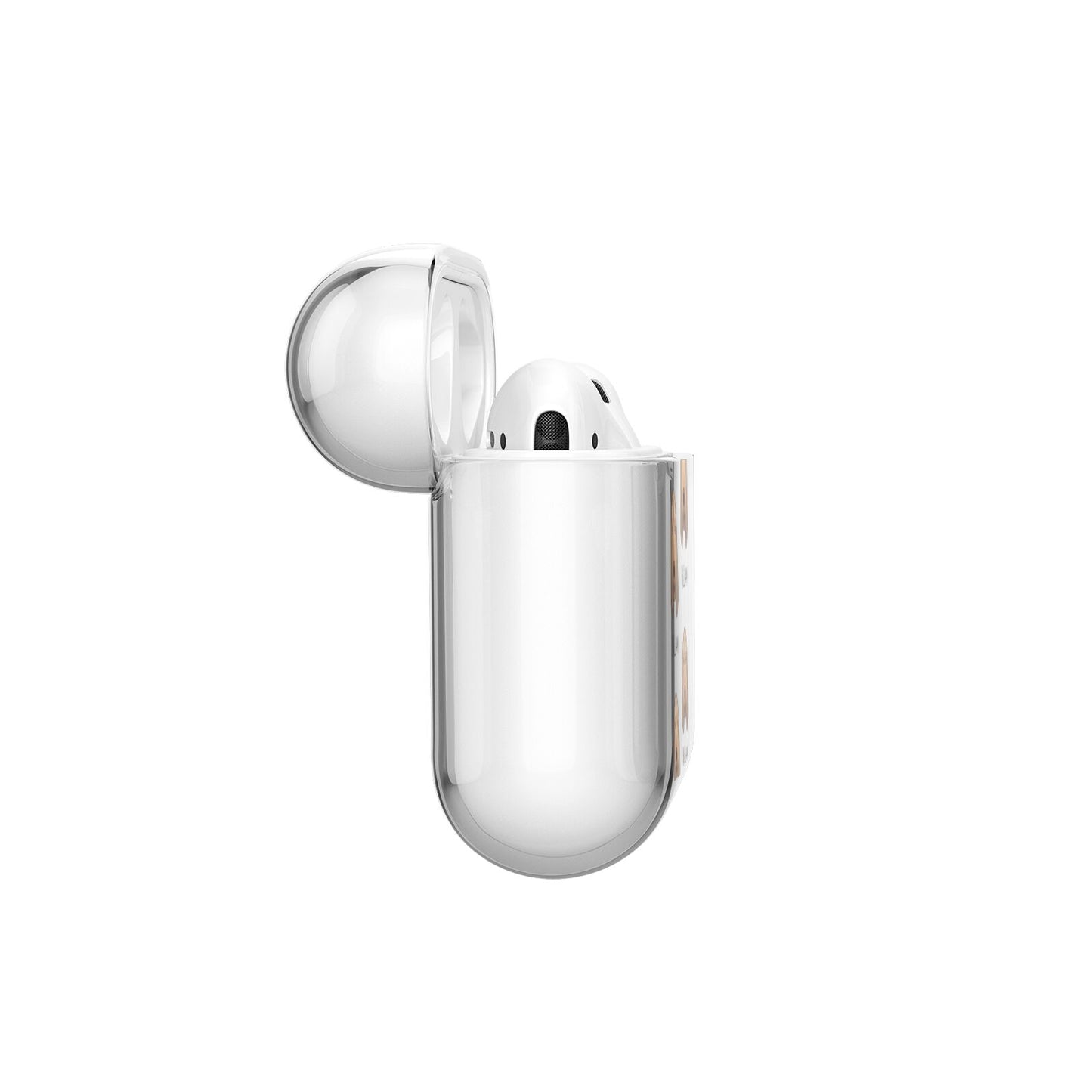 Basset Fauve De Bretagne Icon with Name AirPods Case Side Angle