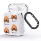 Basset Fauve De Bretagne Icon with Name AirPods Glitter Case Side Image