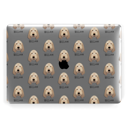 Basset Fauve De Bretagne Icon with Name Apple MacBook Case