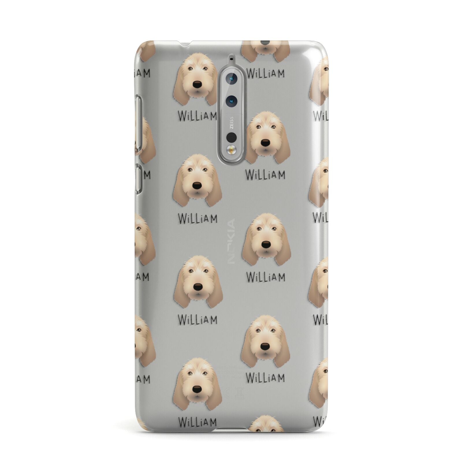 Basset Fauve De Bretagne Icon with Name Nokia Case