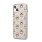 Basset Fauve De Bretagne Icon with Name iPhone 14 Plus Glitter Tough Case Starlight Angled Image