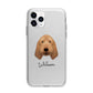 Basset Fauve De Bretagne Personalised Apple iPhone 11 Pro in Silver with Bumper Case