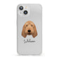 Basset Fauve De Bretagne Personalised iPhone 13 Clear Bumper Case