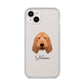 Basset Fauve De Bretagne Personalised iPhone 14 Plus Clear Tough Case Starlight