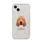 Basset Fauve De Bretagne Personalised iPhone 14 Plus Glitter Tough Case Starlight