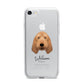 Basset Fauve De Bretagne Personalised iPhone 7 Bumper Case on Silver iPhone