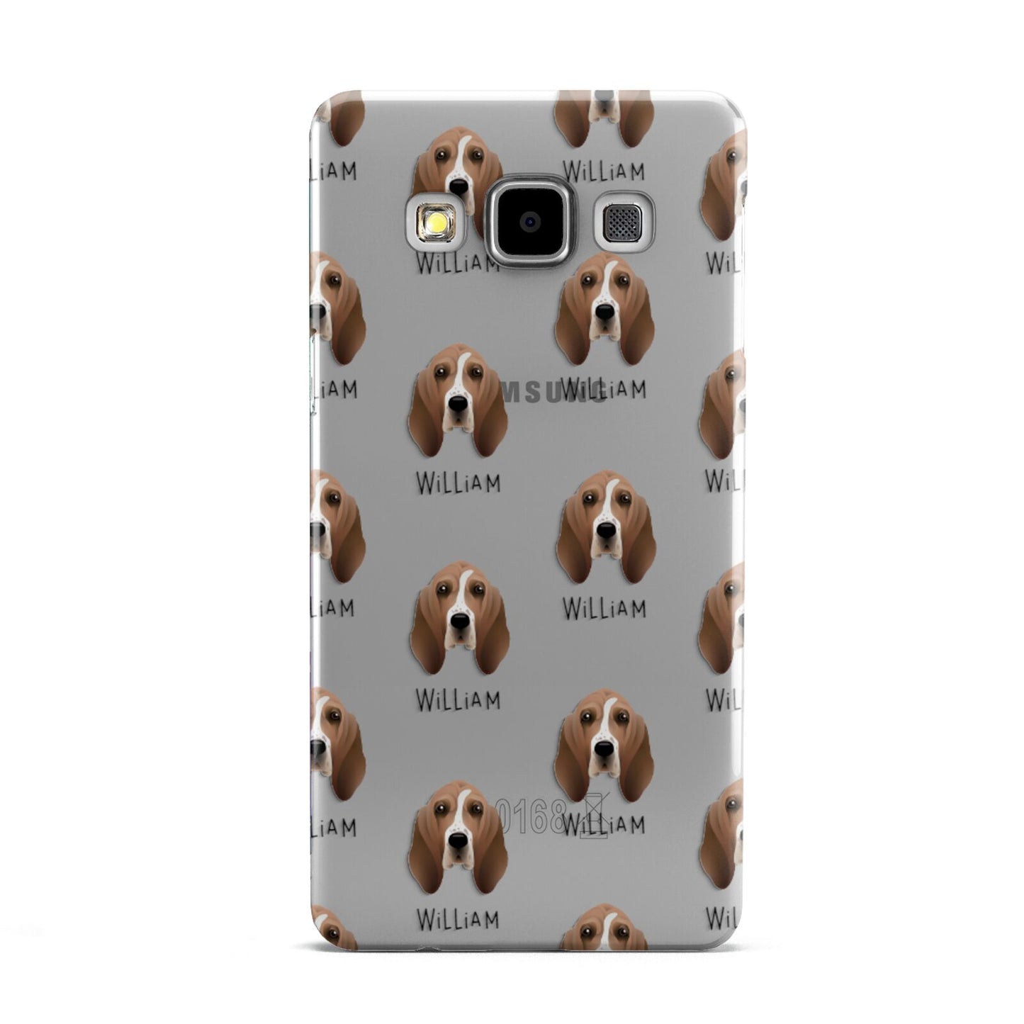 Basset Hound Icon with Name Samsung Galaxy A5 Case