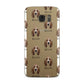 Basset Hound Icon with Name Samsung Galaxy Case