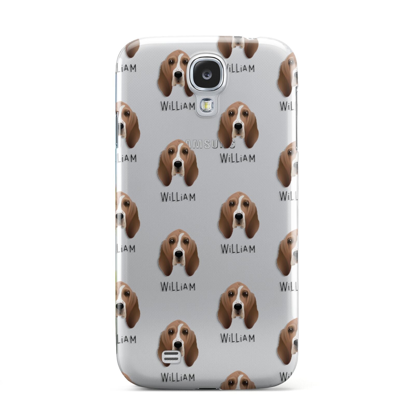 Basset Hound Icon with Name Samsung Galaxy S4 Case