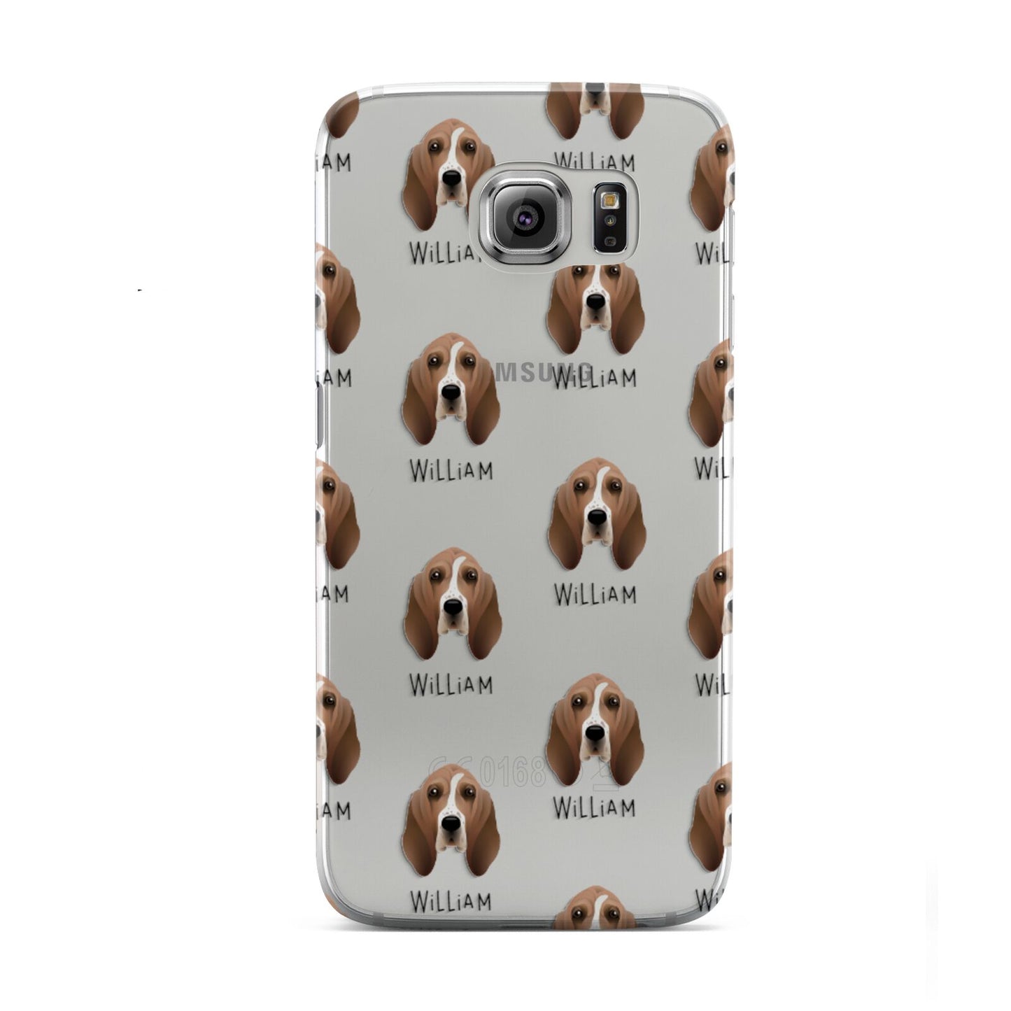Basset Hound Icon with Name Samsung Galaxy S6 Case