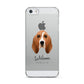 Basset Hound Personalised Apple iPhone 5 Case