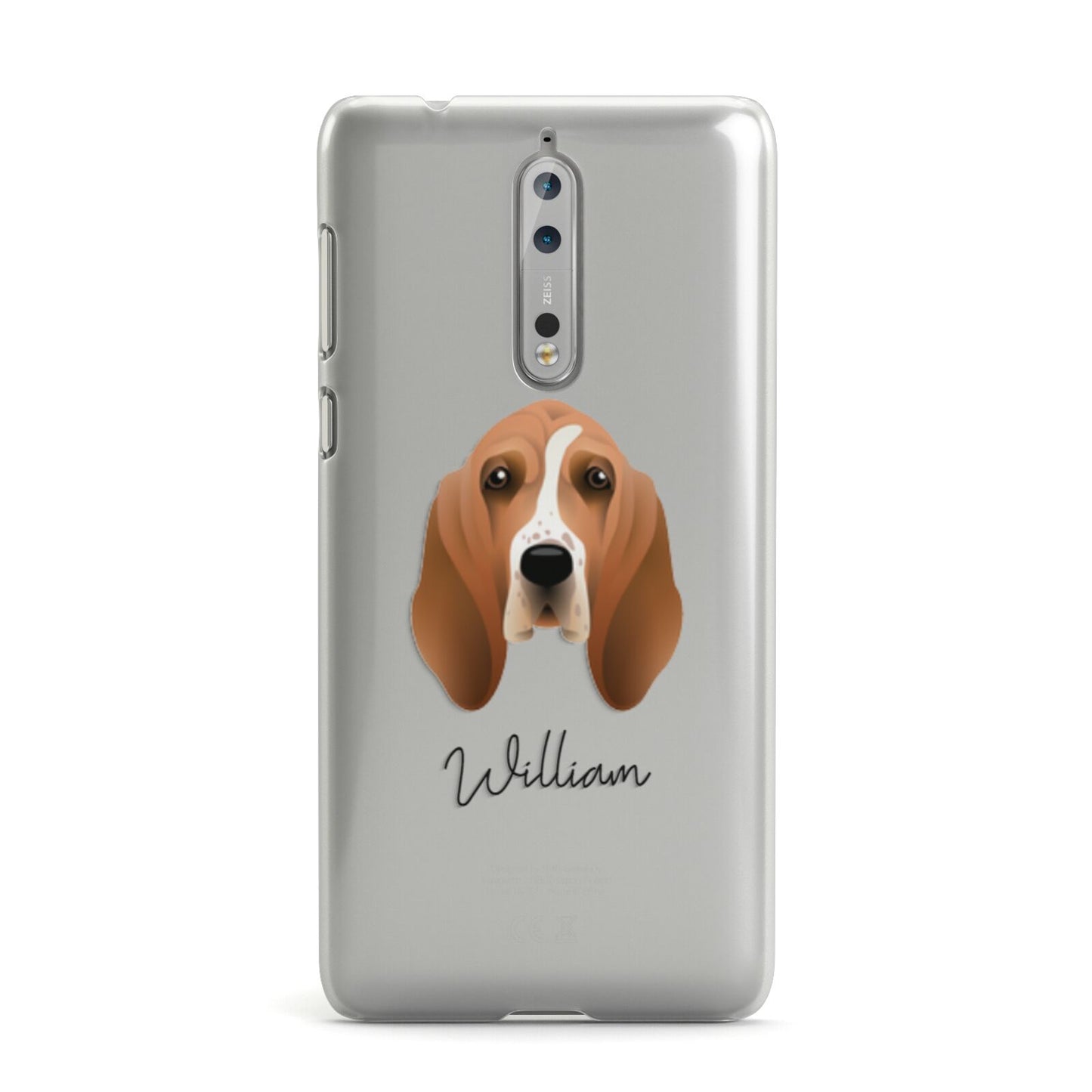 Basset Hound Personalised Nokia Case