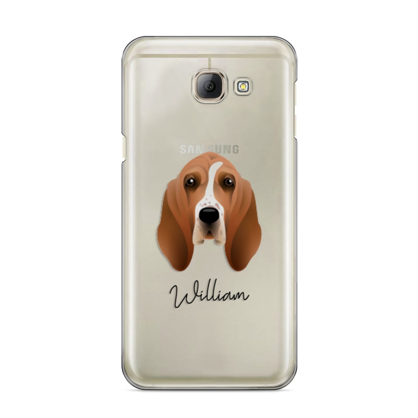 Basset Hound Personalised Samsung Galaxy A8 2016 Case