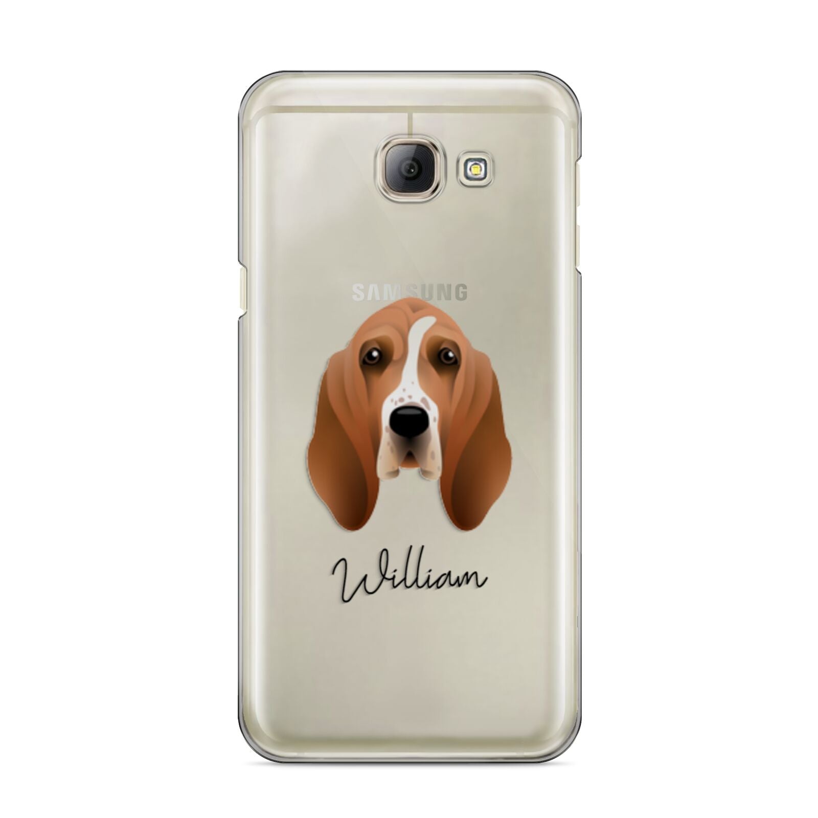 Basset Hound Personalised Samsung Galaxy A8 2016 Case