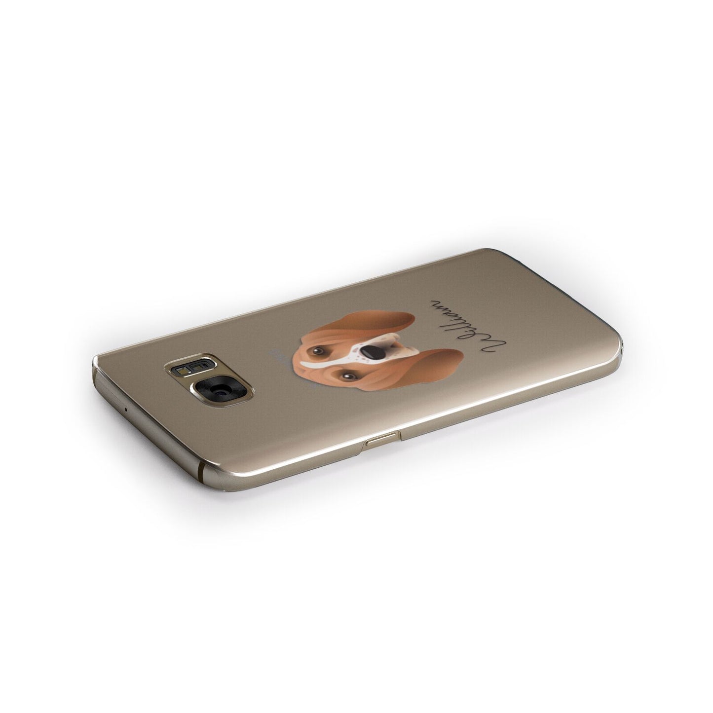 Basset Hound Personalised Samsung Galaxy Case Side Close Up