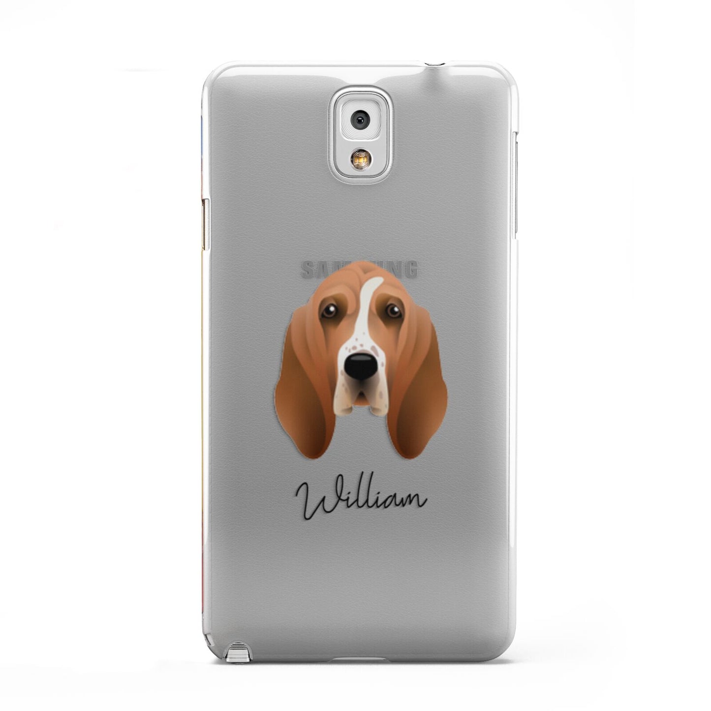 Basset Hound Personalised Samsung Galaxy Note 3 Case