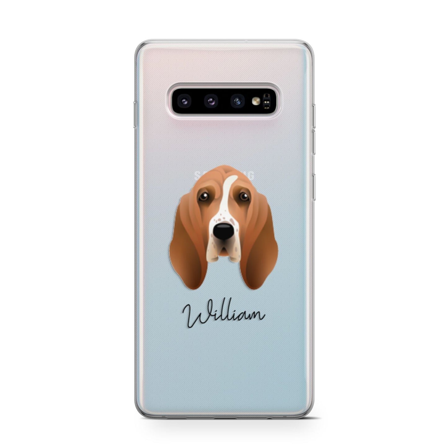 Basset Hound Personalised Samsung Galaxy S10 Case