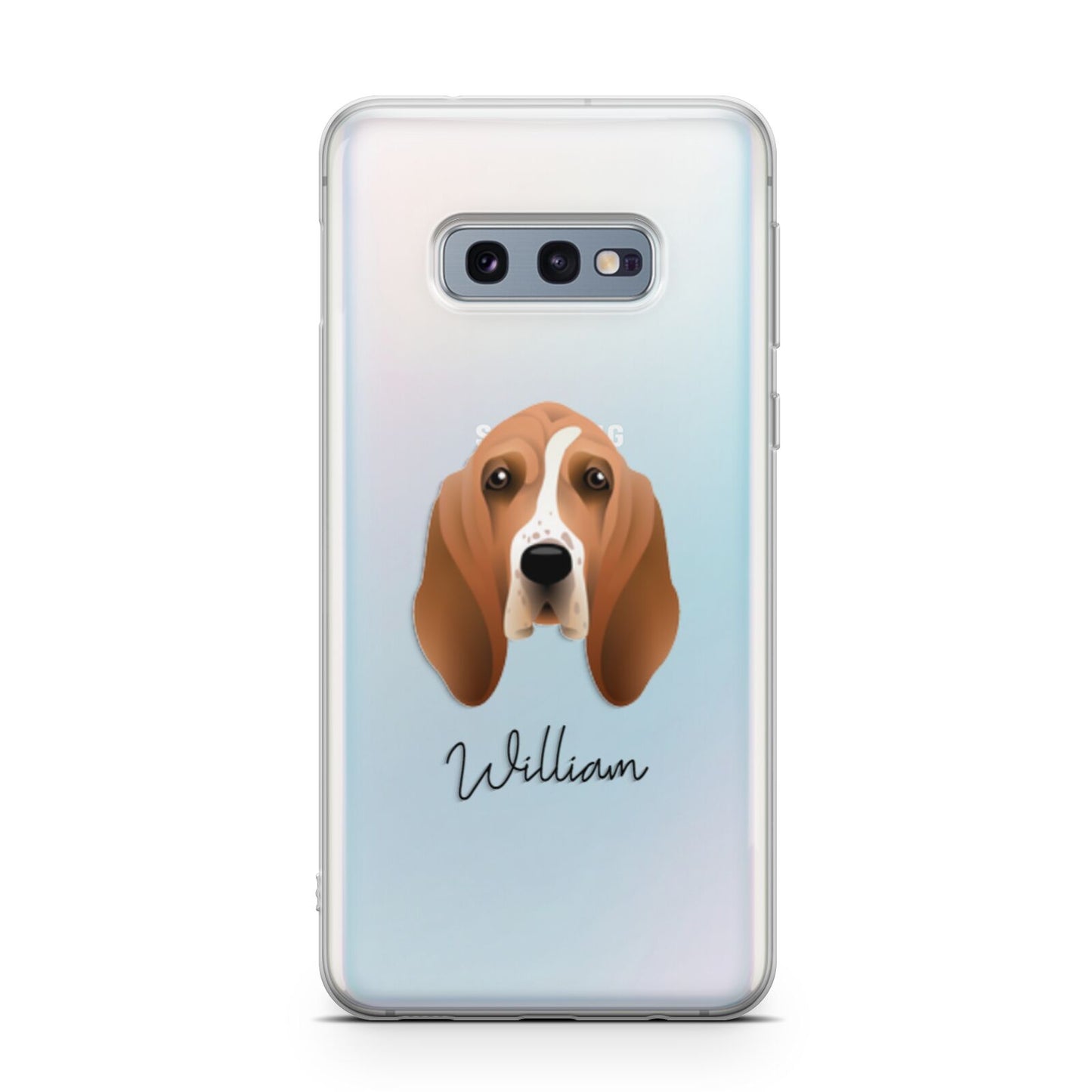 Basset Hound Personalised Samsung Galaxy S10E Case