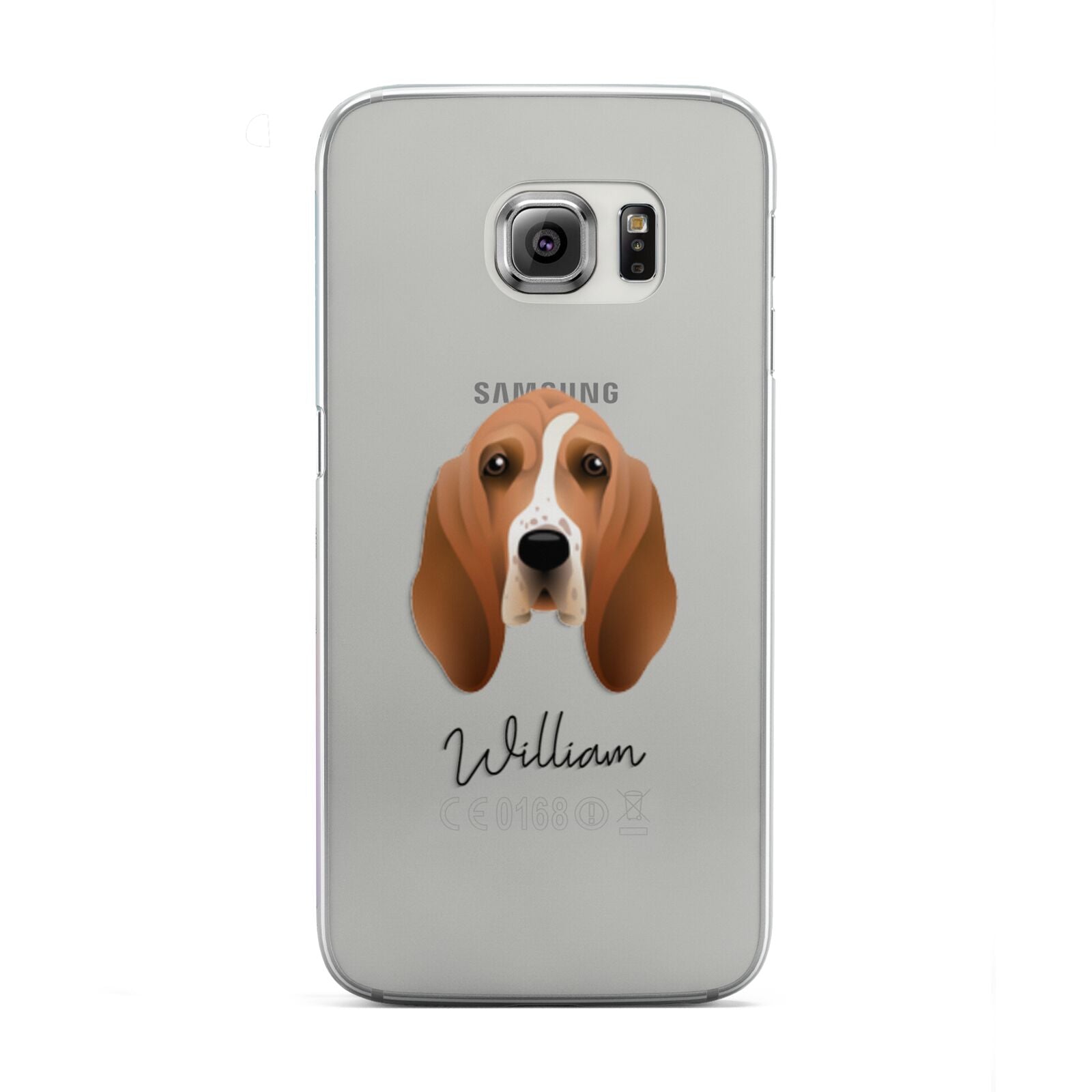 Basset Hound Personalised Samsung Galaxy S6 Edge Case