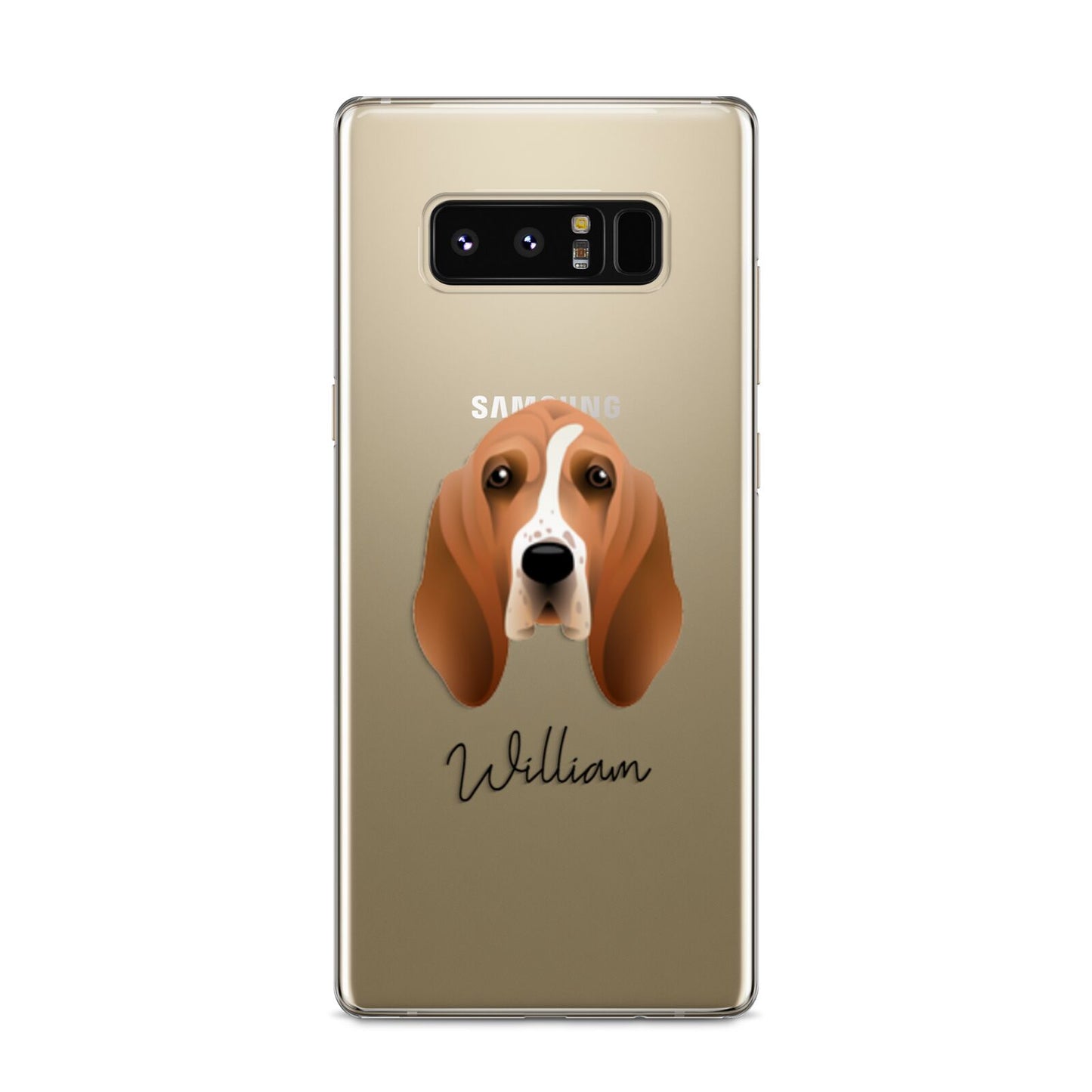 Basset Hound Personalised Samsung Galaxy S8 Case