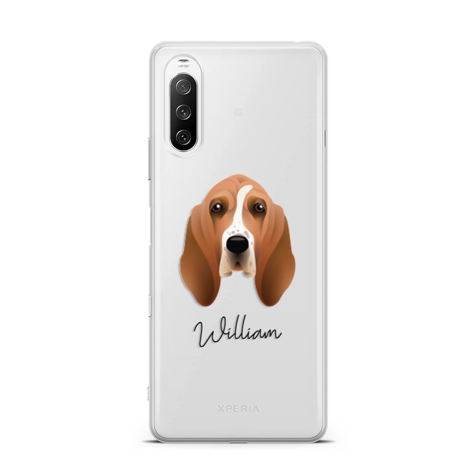 Basset Hound Personalised Sony Xperia 10 III Case