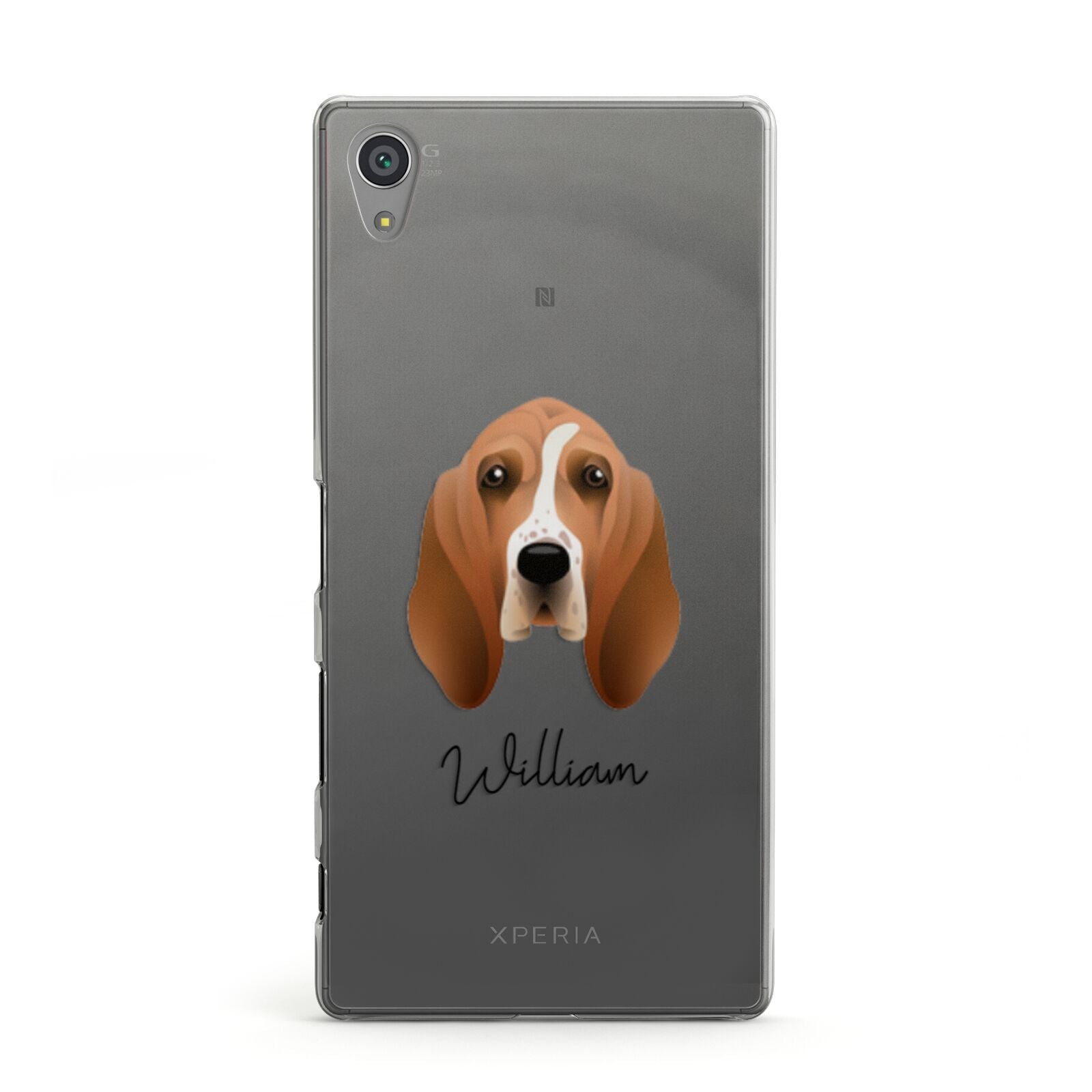 Basset Hound Personalised Sony Xperia Case