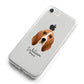 Basset Hound Personalised iPhone 8 Bumper Case on Silver iPhone Alternative Image