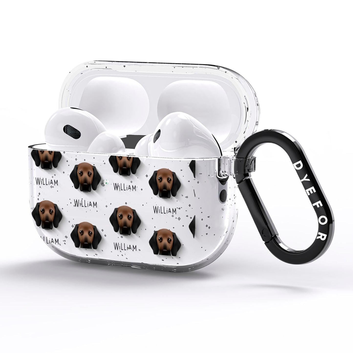 Bassugg Icon with Name AirPods Pro Glitter Case Side Image