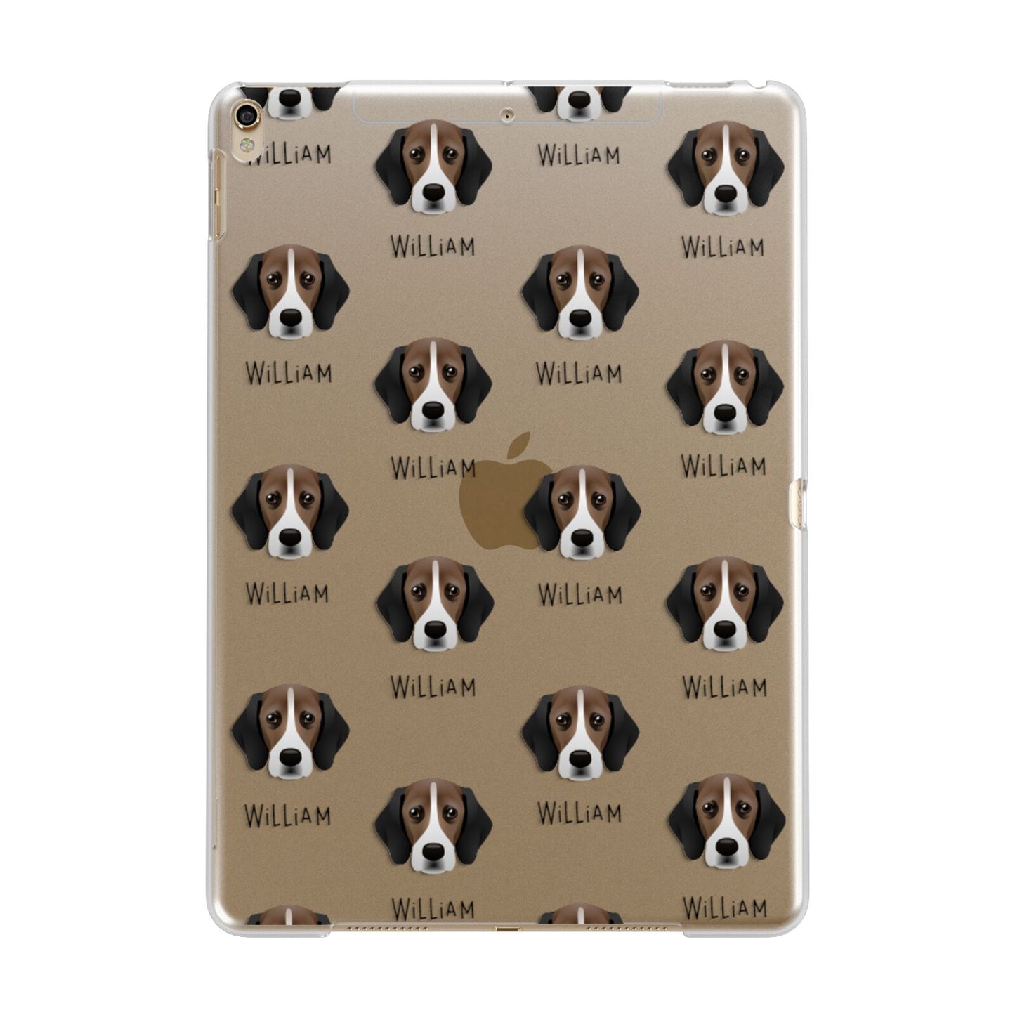 Bassugg Icon with Name Apple iPad Gold Case