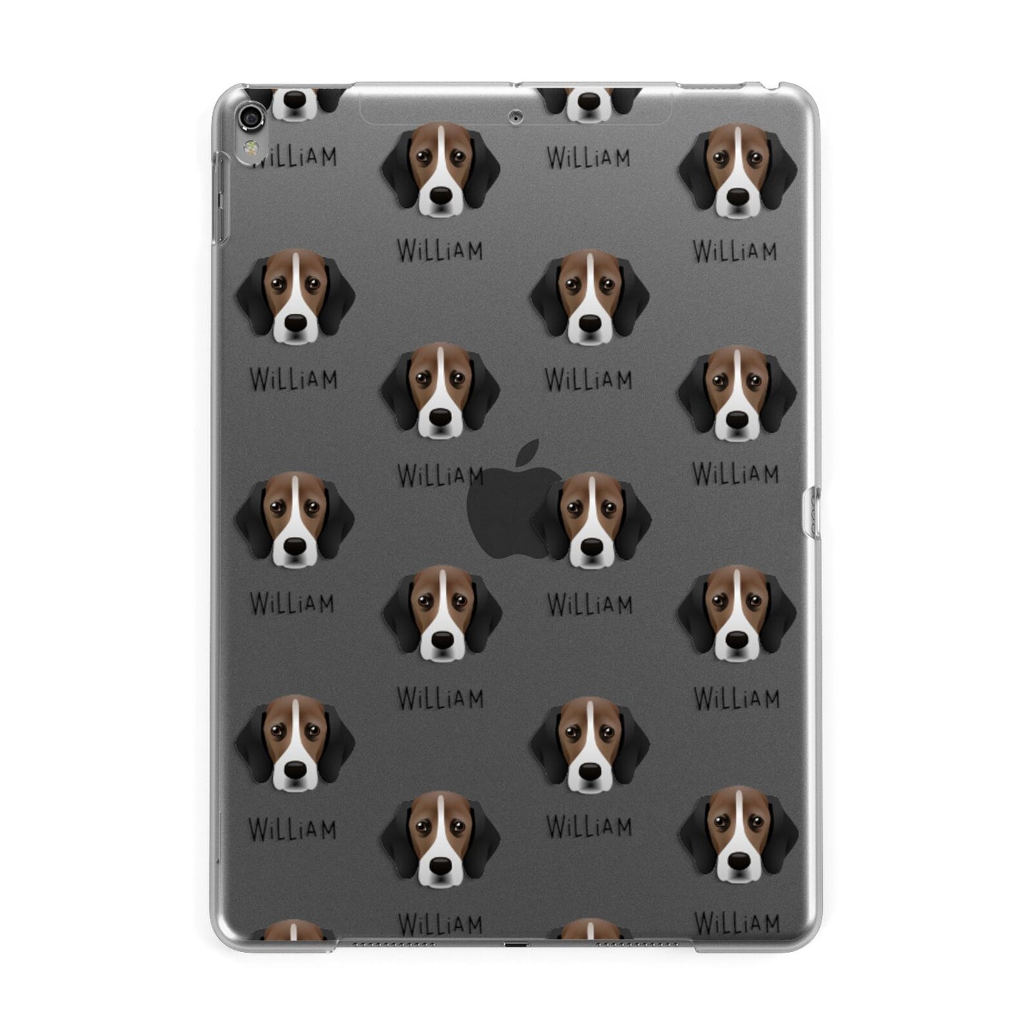 Bassugg Icon with Name Apple iPad Grey Case