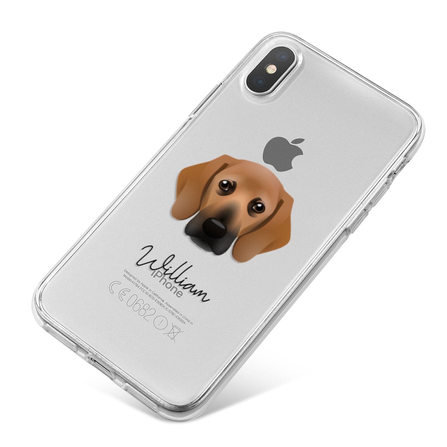 Bassugg Personalised iPhone X Bumper Case on Silver iPhone