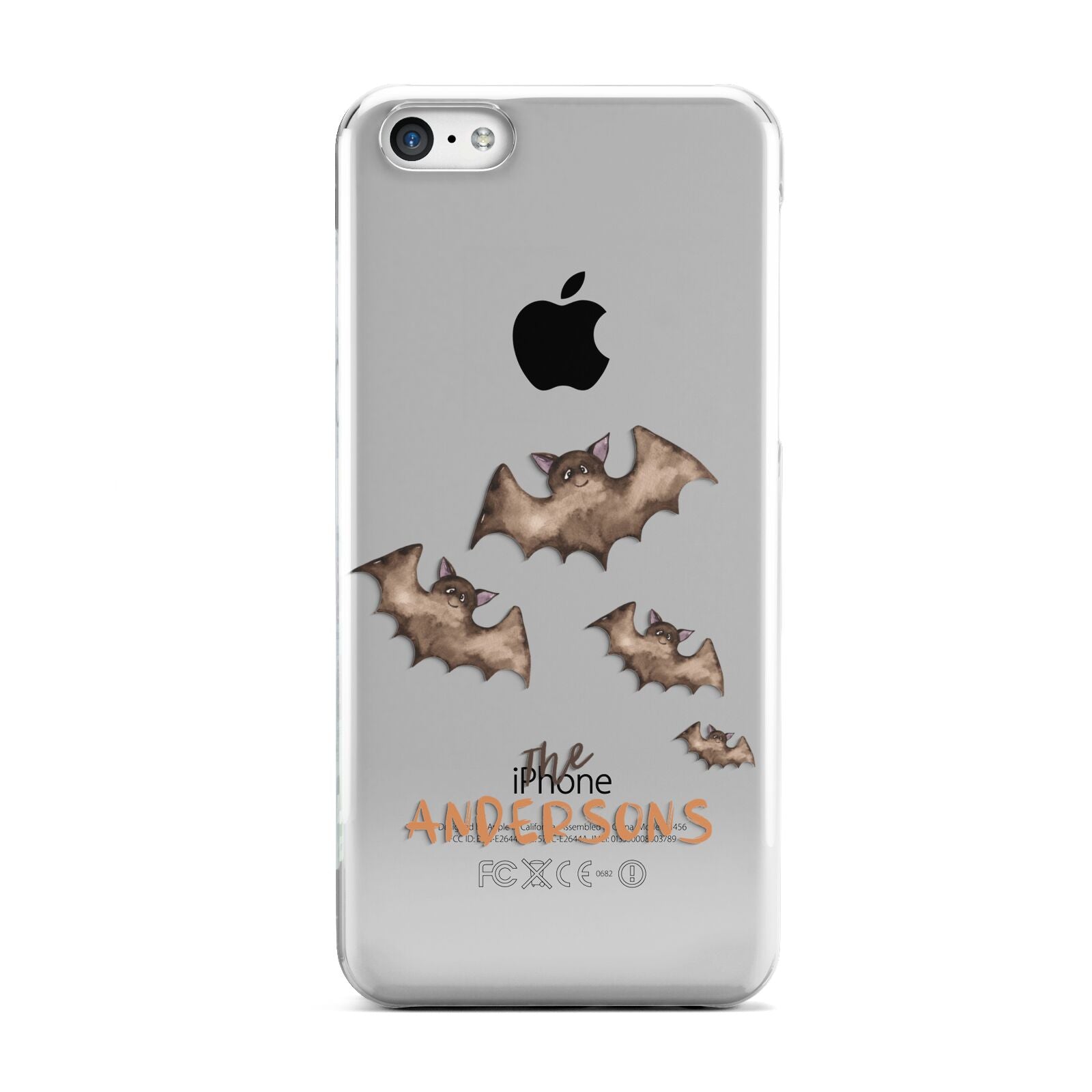 Bat Family Personalised Apple iPhone 5c Case