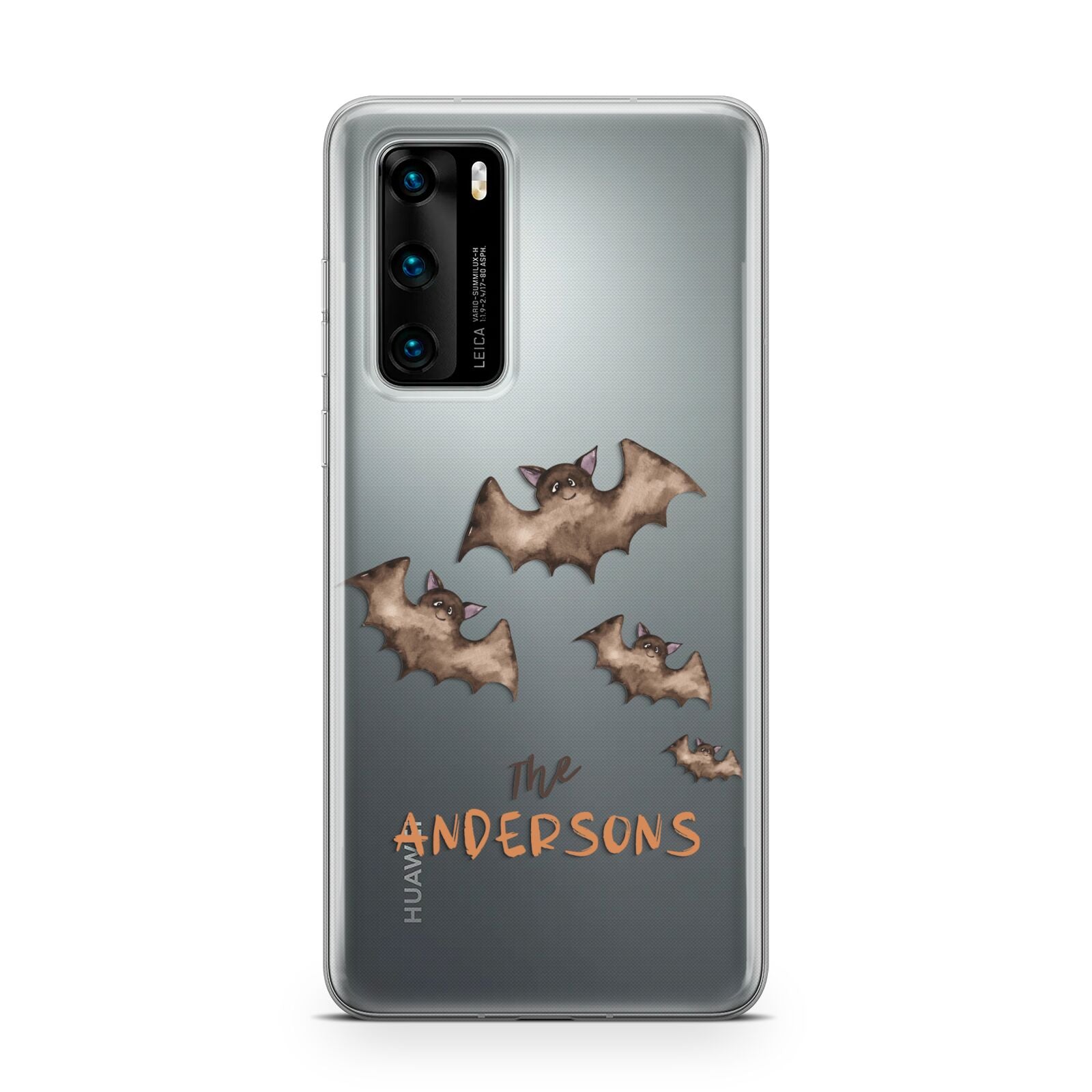 Bat Family Personalised Huawei P40 Phone Case