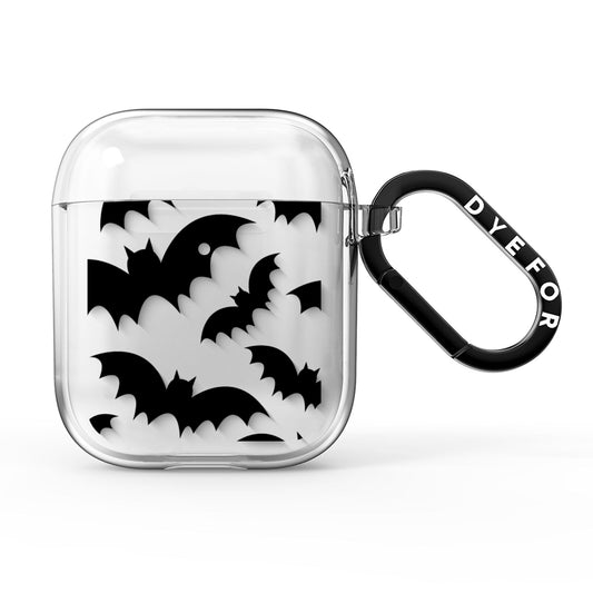 Bat Halloween Print AirPods Clear Case