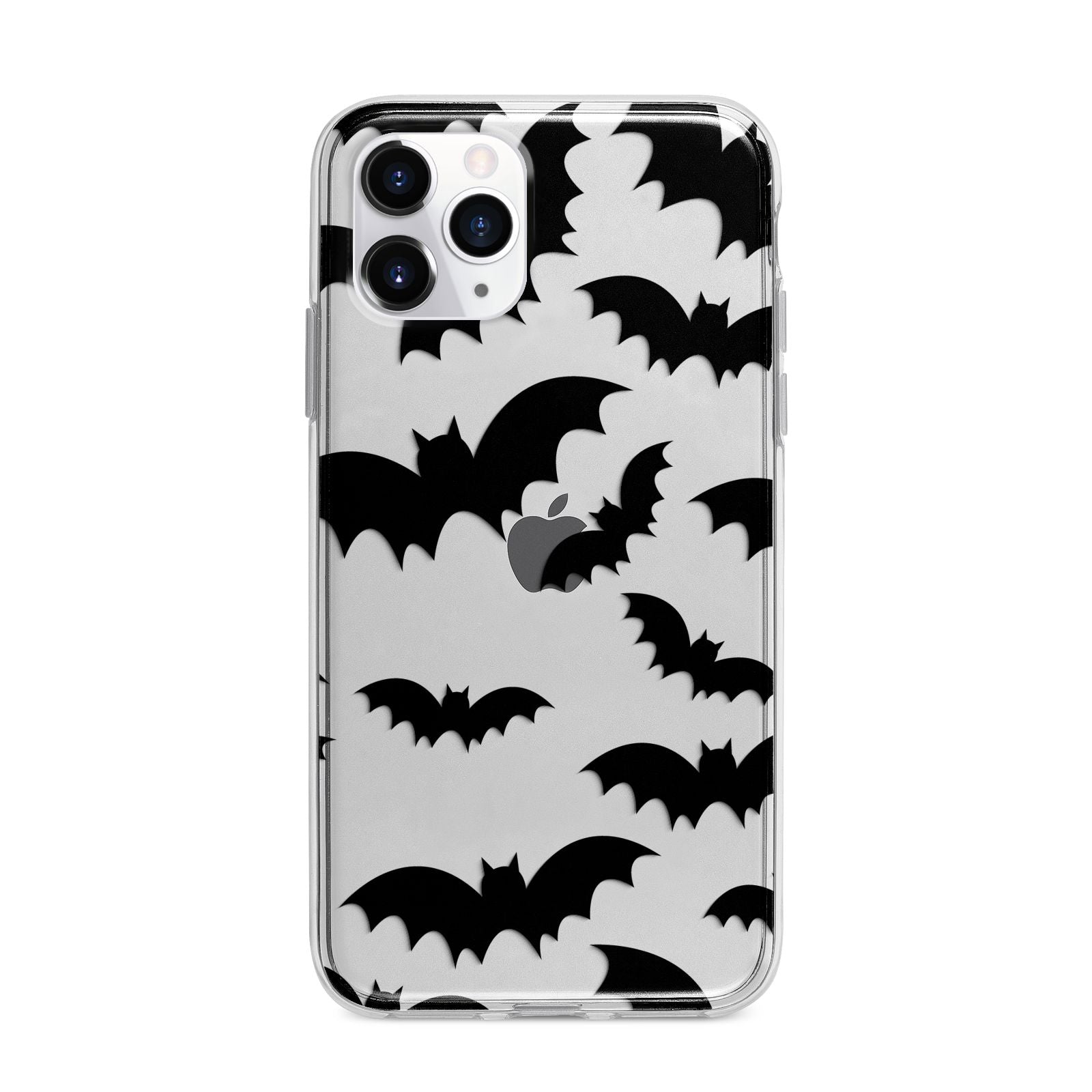 Bat Halloween Print Apple iPhone 11 Pro in Silver with Bumper Case