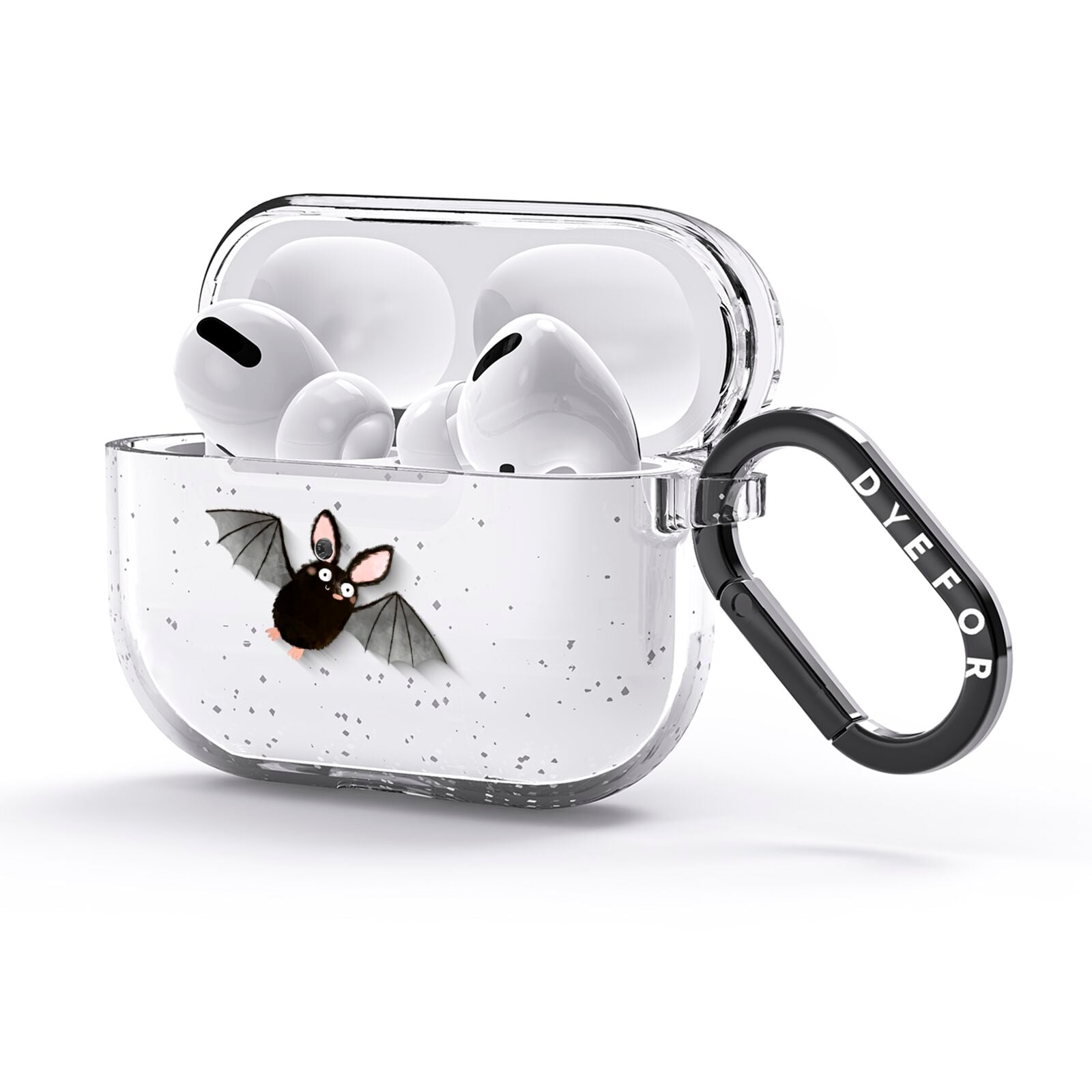 Bat Illustration AirPods Glitter Case 3rd Gen Side Image