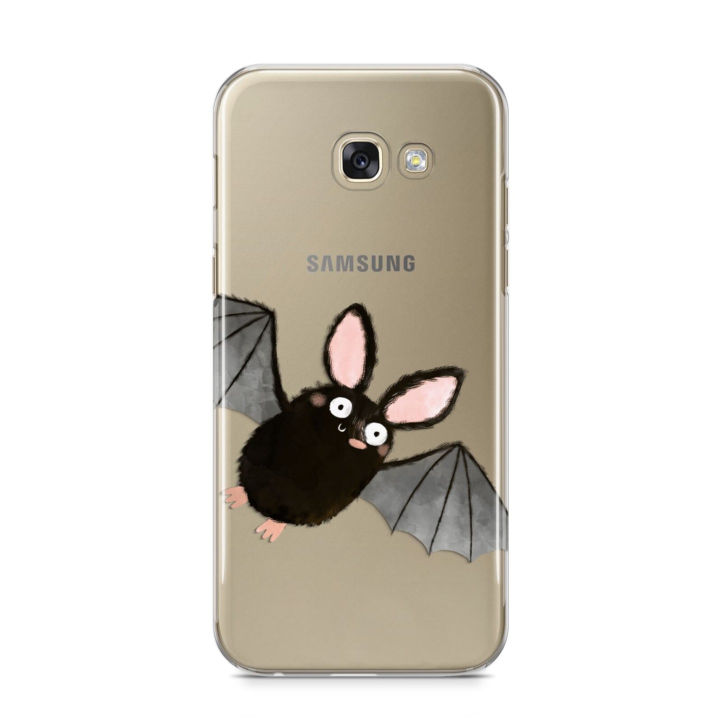 Bat Illustration Samsung Galaxy A5 2017 Case on gold phone