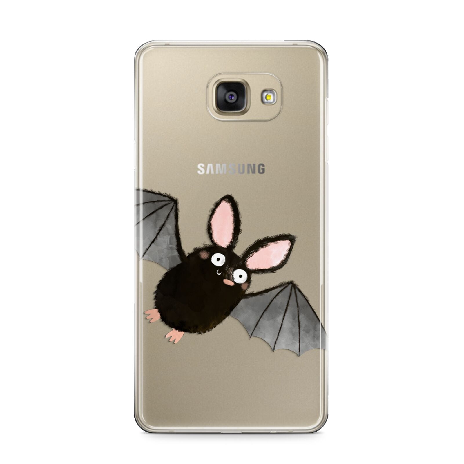 Bat Illustration Samsung Galaxy A9 2016 Case on gold phone